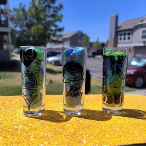 Bad Bunny Shot Glasses.